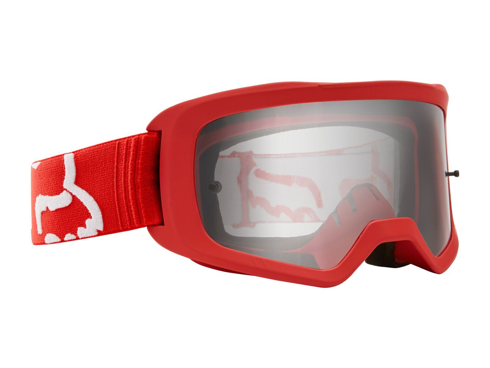 Fox Main Race Goggle, red/Lens: clear - Bild 2