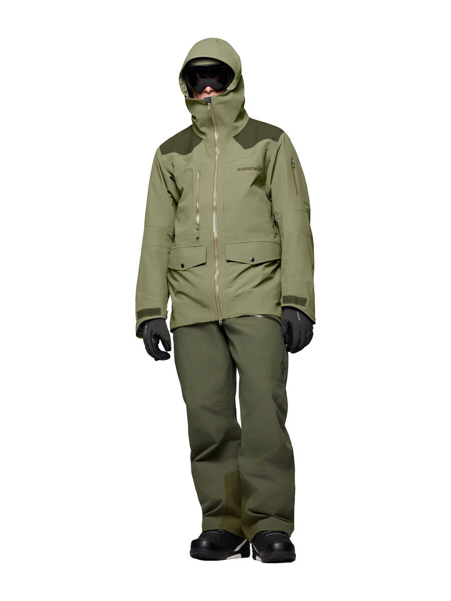 Norrona tamok dri3 Jacket M's, olive night/deep lichen green - Bild 5