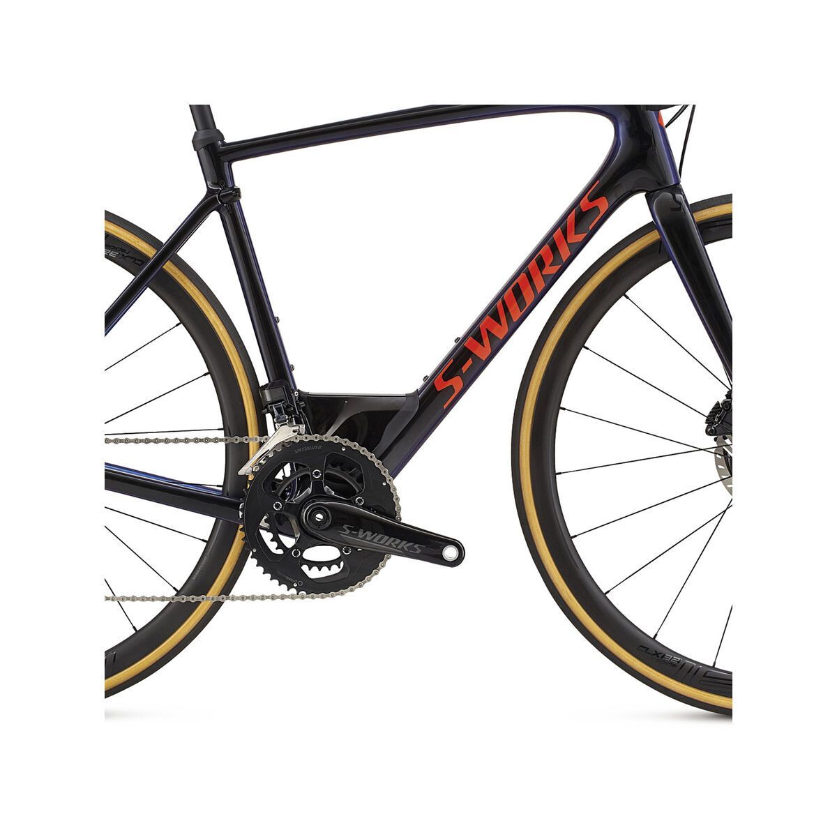 Specialized S-Works Roubaix Dura Ace Di2, gloss tarmac black/chameleon edge fade/rocket red/clean - Bild 5