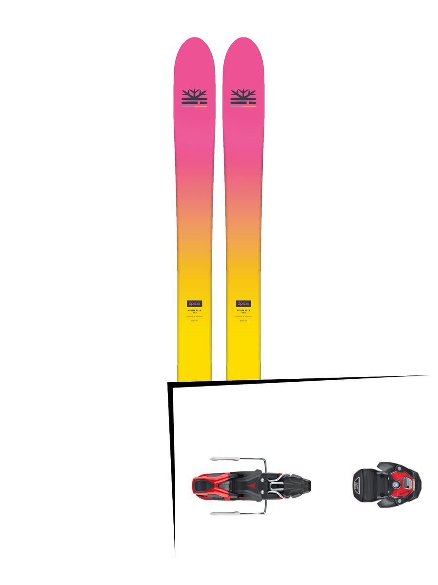 Set: DPS Skis Yvette 112 RP2 Foundation 2018 + Atomic Warden MNC 11 black/red - Bild 1