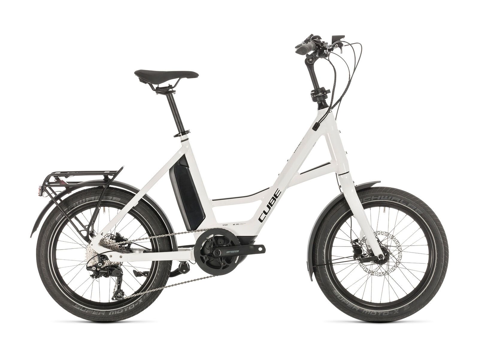 Cube Compact Sport Hybrid, white´n´black - Bild 1