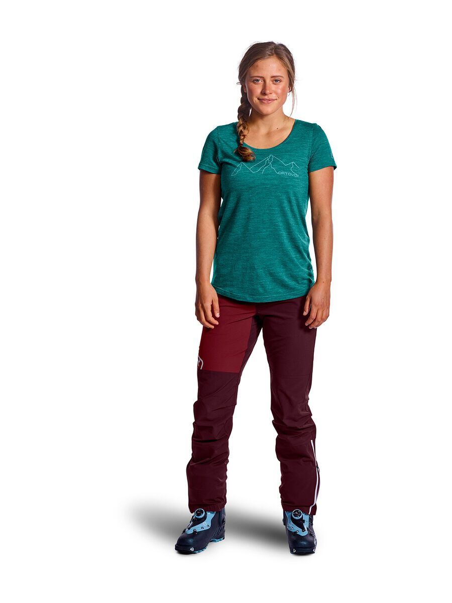 Ortovox 150 Merino Cool Mountain Face W, pacific green blend - Bild 4