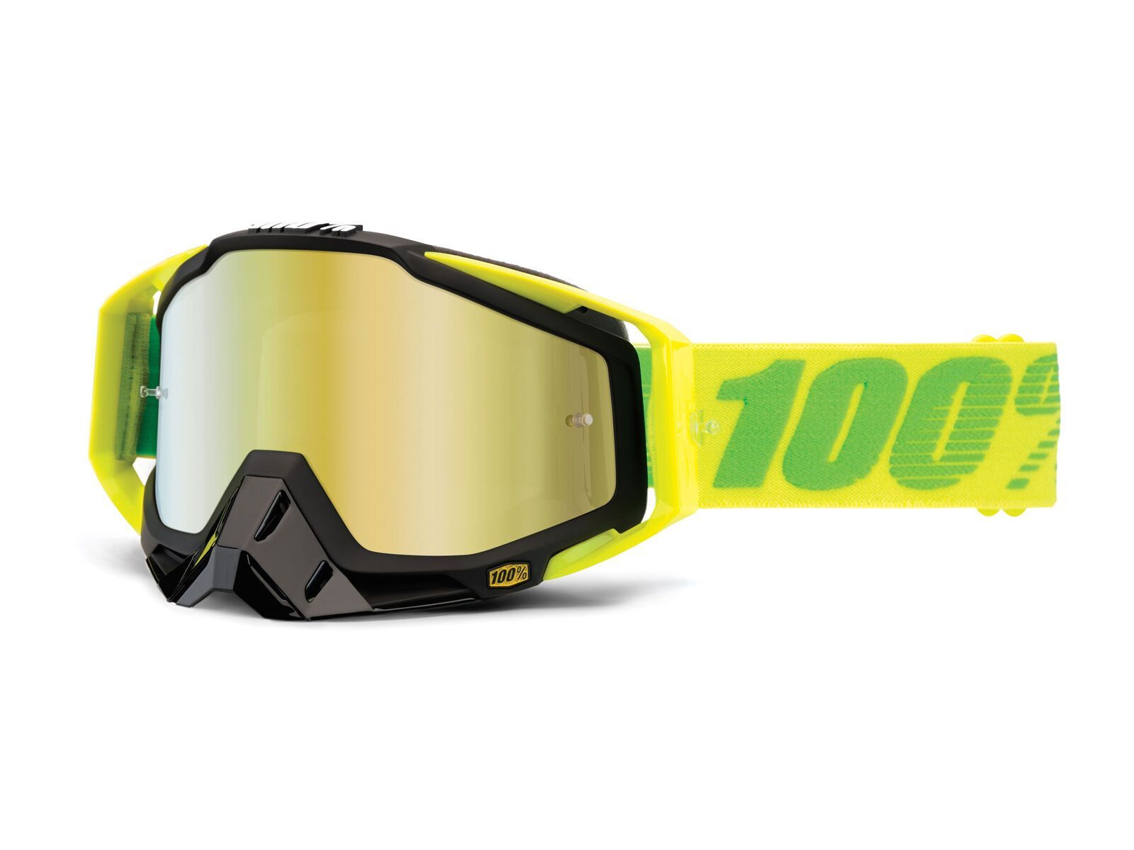 100% Racecraft inkl. Wechselscheibe, sour patch/Lens: mirror gold - Bild 2