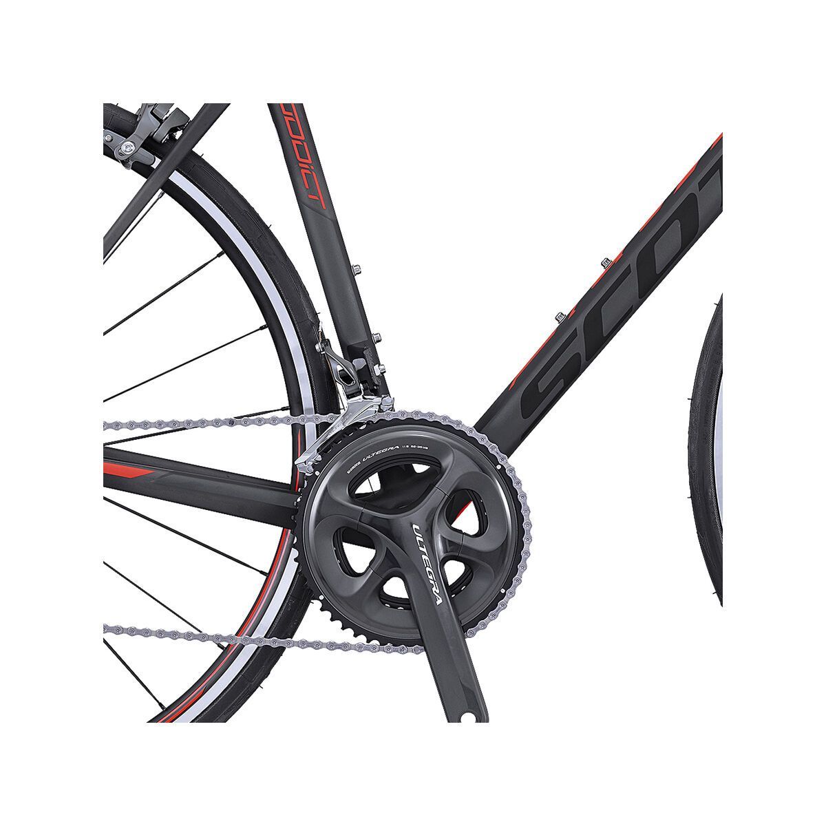 Scott Addict 20, black/anthracite/red - Bild 4