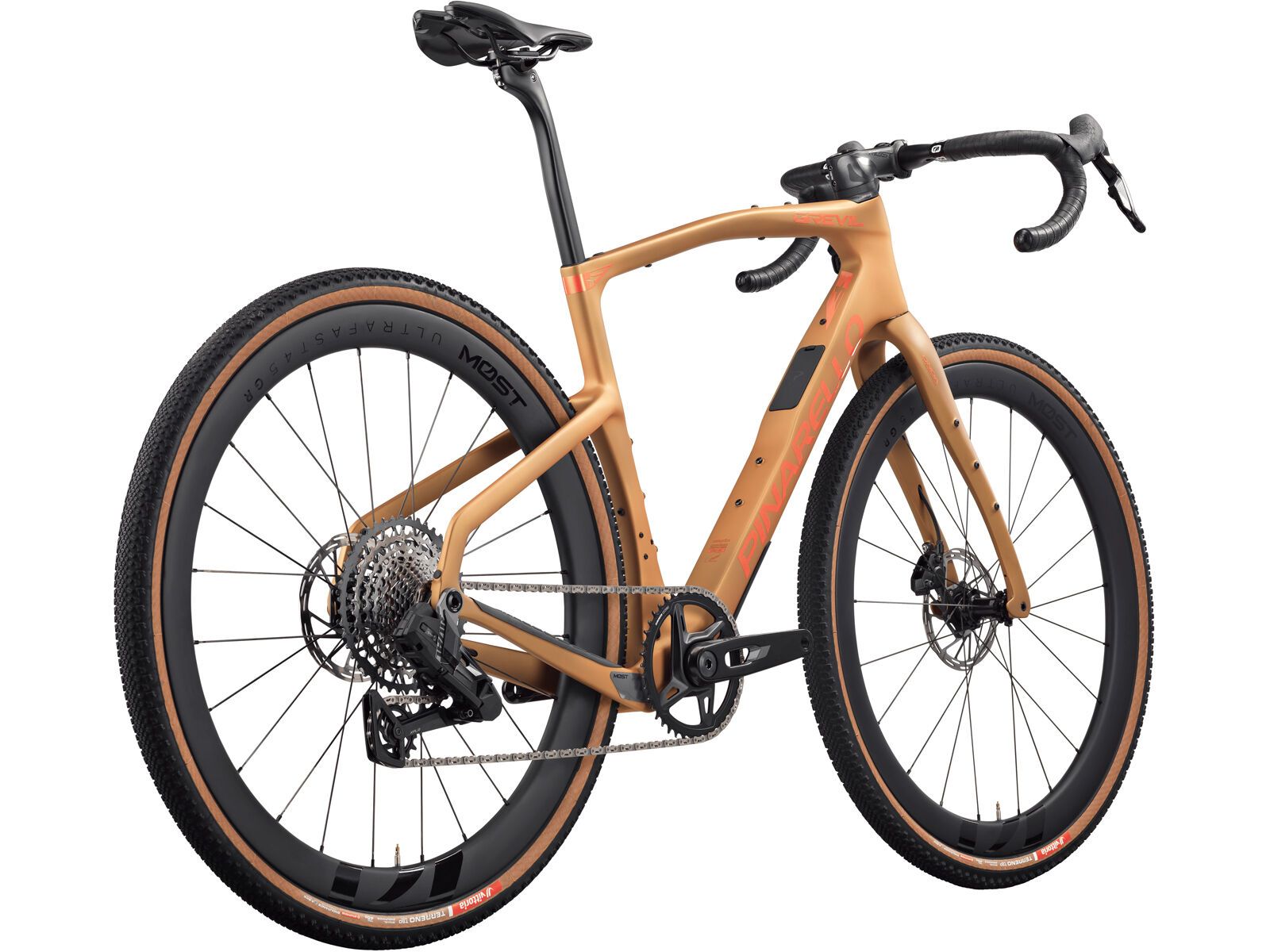 Pinarello Grevil F5 Rival AXS 1x13 XPLR / MOST Gravel Carbon 45, namib brown matt - Bild 2