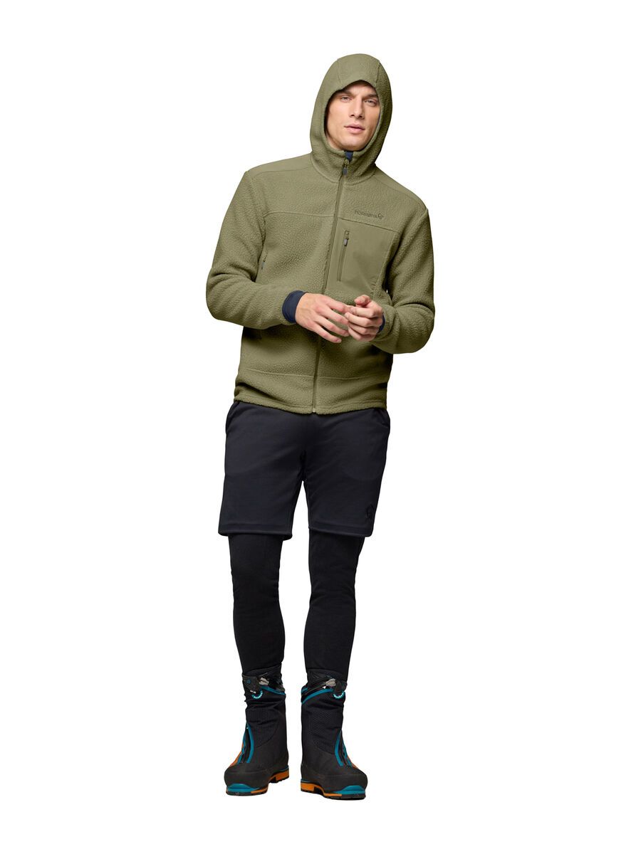 Norrona trollveggen warm3 Zip Hood M's, deep lichen green - Bild 6