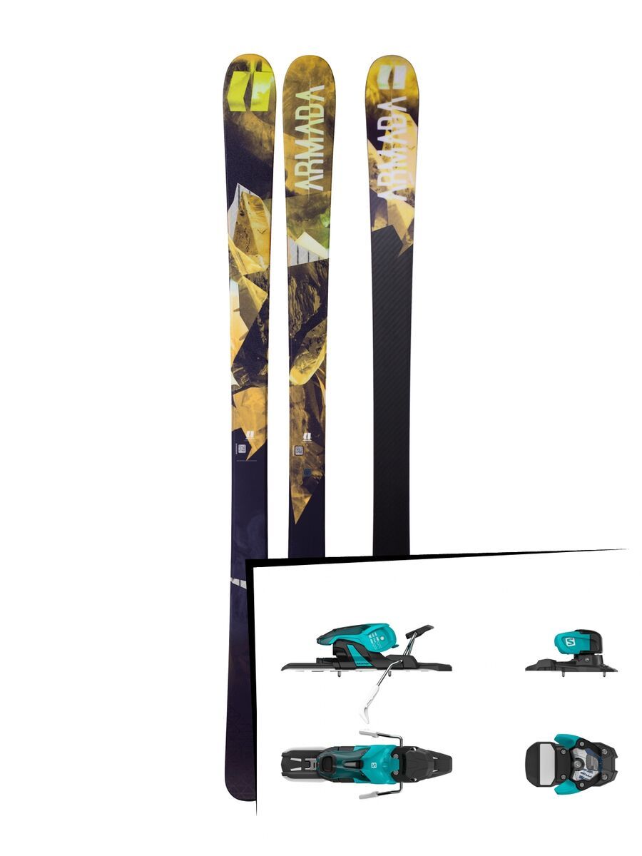 Set: Armada Invictus 89 Ti 2018 + Salomon Warden 11 turquoise/black - Bild 1