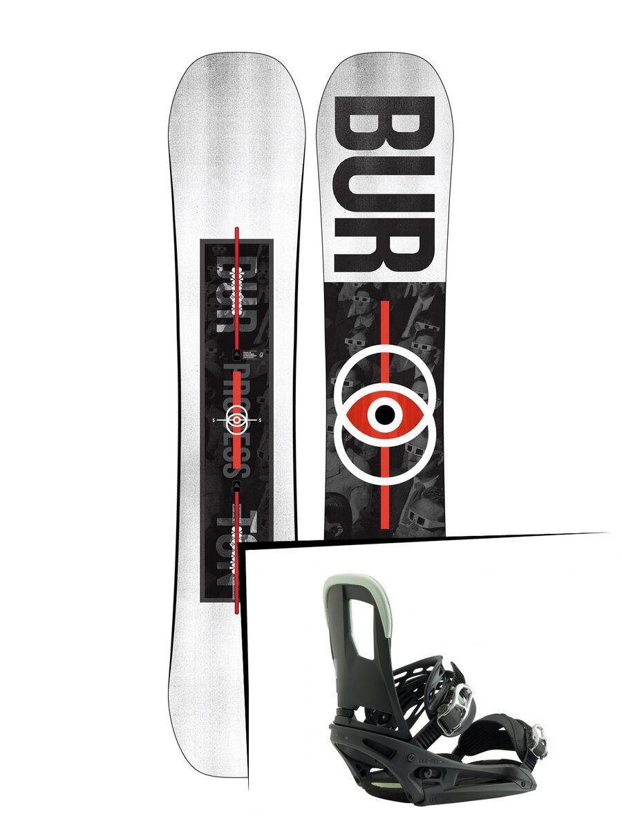 Set: Burton Process 2019 + Burton Cartel EST salty shark - Bild 1