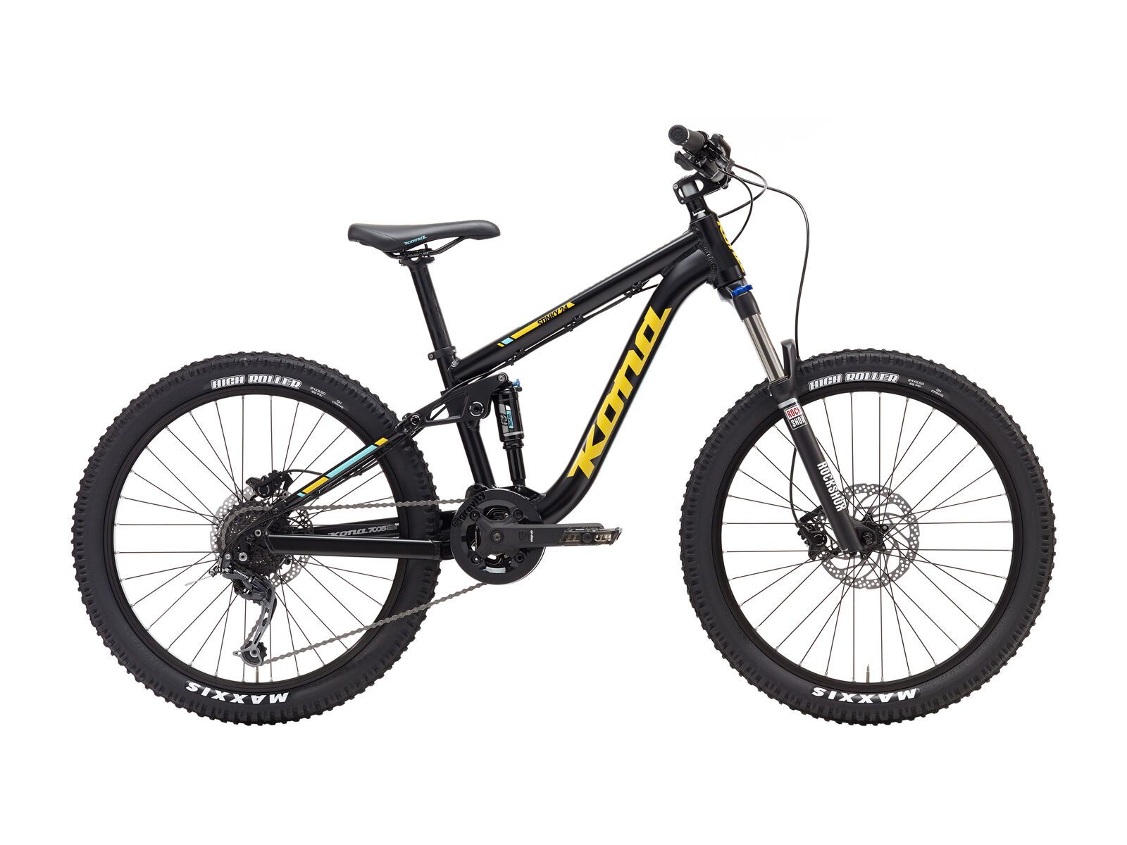 Kona Stinky 24, matt black/yellow/green - Bild 1