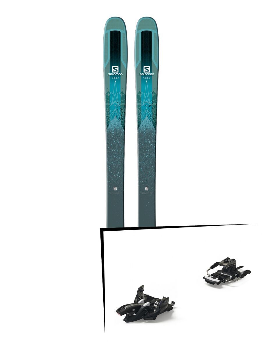 Set: Salomon QST Lumen 99 2018 + Marker Alpinist 12 Long Travel black/titanium - Bild 1