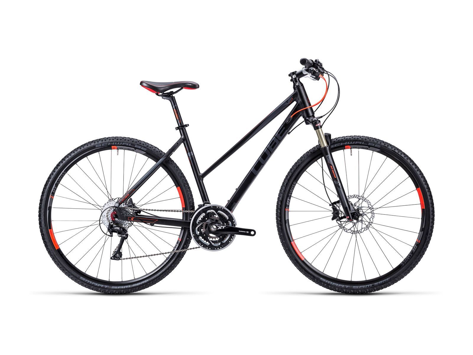 Cube Tonopah Race Trapeze, black anodized flashred - Bild 1