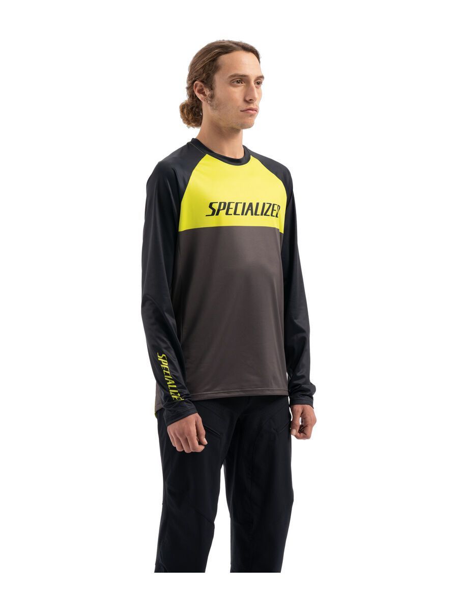 Specialized Demo Pro Longsleeve Jersey, hyper green/charcoal block - Bild 5