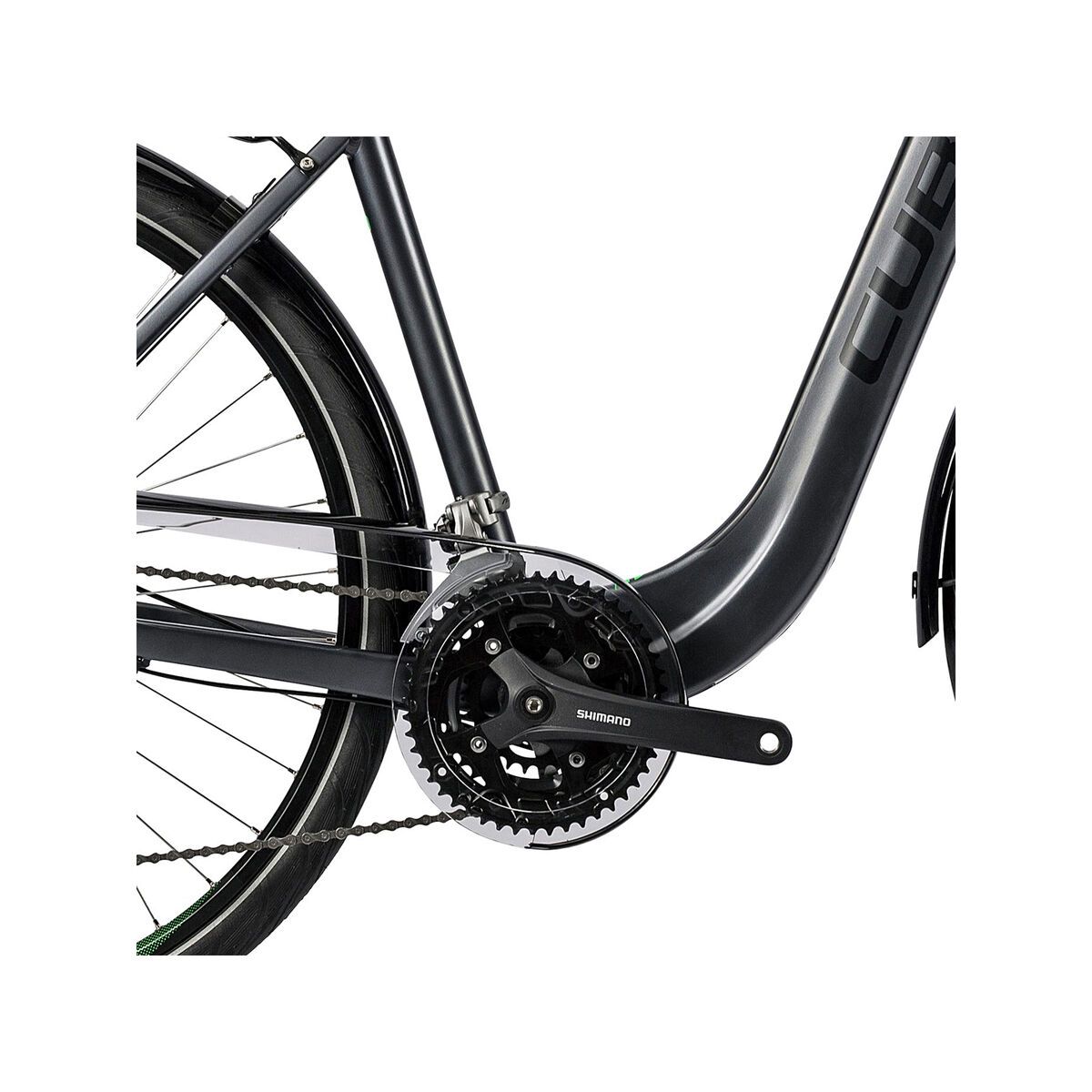 Cube Touring EXC Easy Entry, grey black flashgreen - Bild 3