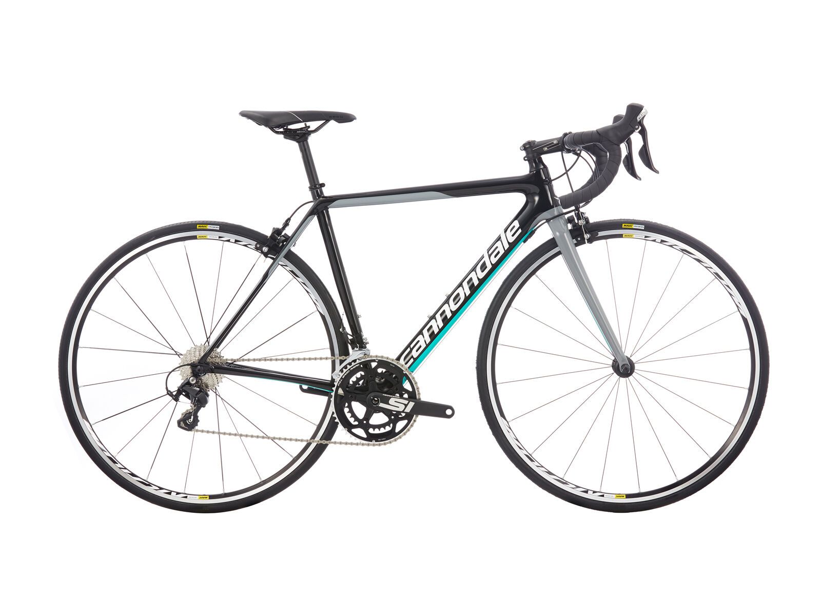 Cannondale SuperSix Evo Women's 105, jet black w/turquoise and cashmere - gloss (BLK) - Bild 1