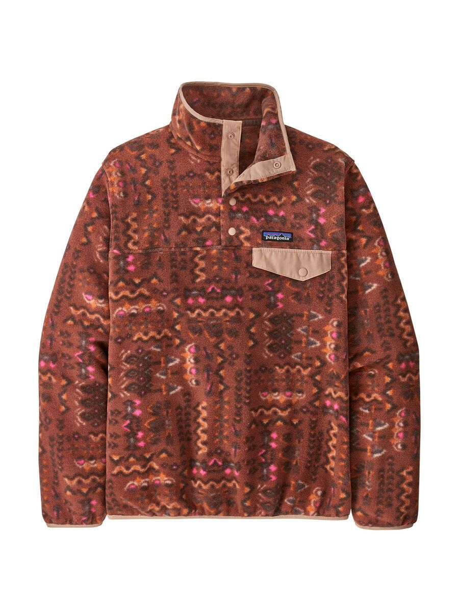 Patagonia Women's Lightweight Synchilla Snap-T Pullover Wandering Woods, sisu brown - Bild 1