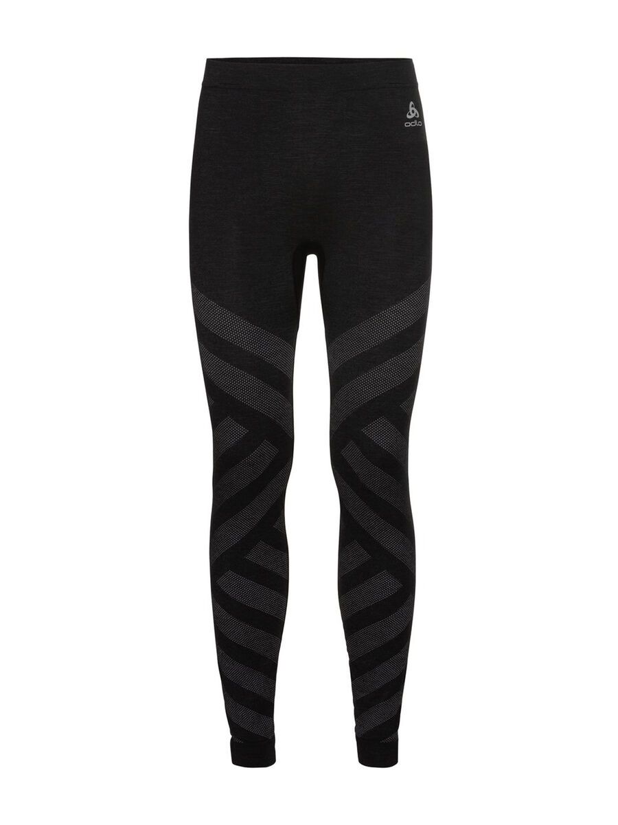 Odlo Natural + Kinship Warm Baselayer Bottoms Men's, black melange - Bild 1