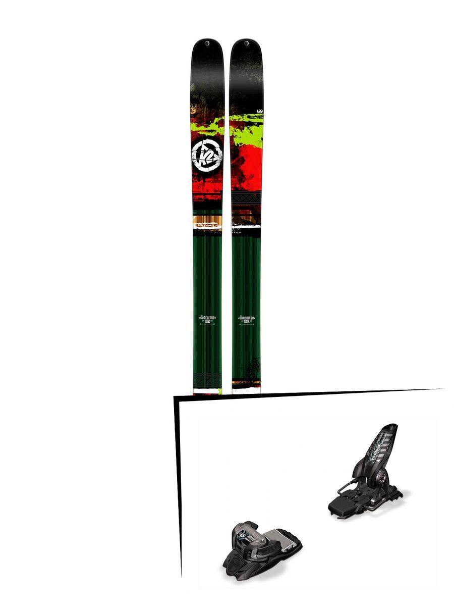 K2 SKI Set: Shreditor 102 2015 + Marker Griffon 13 - Bild 1