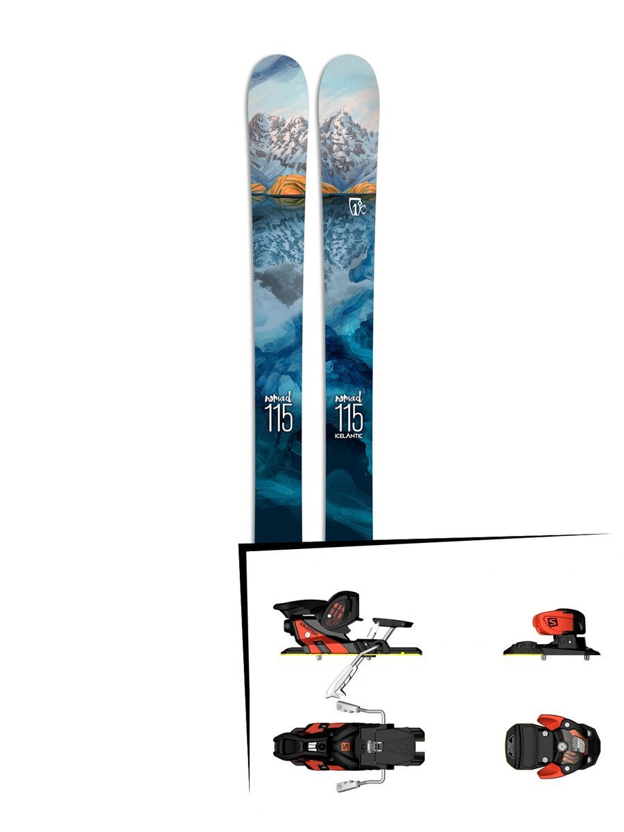 Set: Icelantic Nomad 2017 + Salomon Warden MNC 13 (1540102) - Bild 1