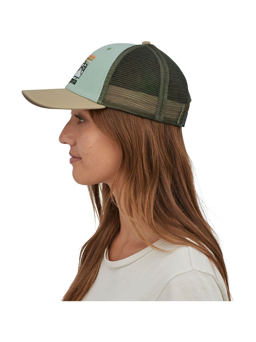 Patagonia Line Logo Ridge LoPro Trucker Hat, tea green - Bild 5