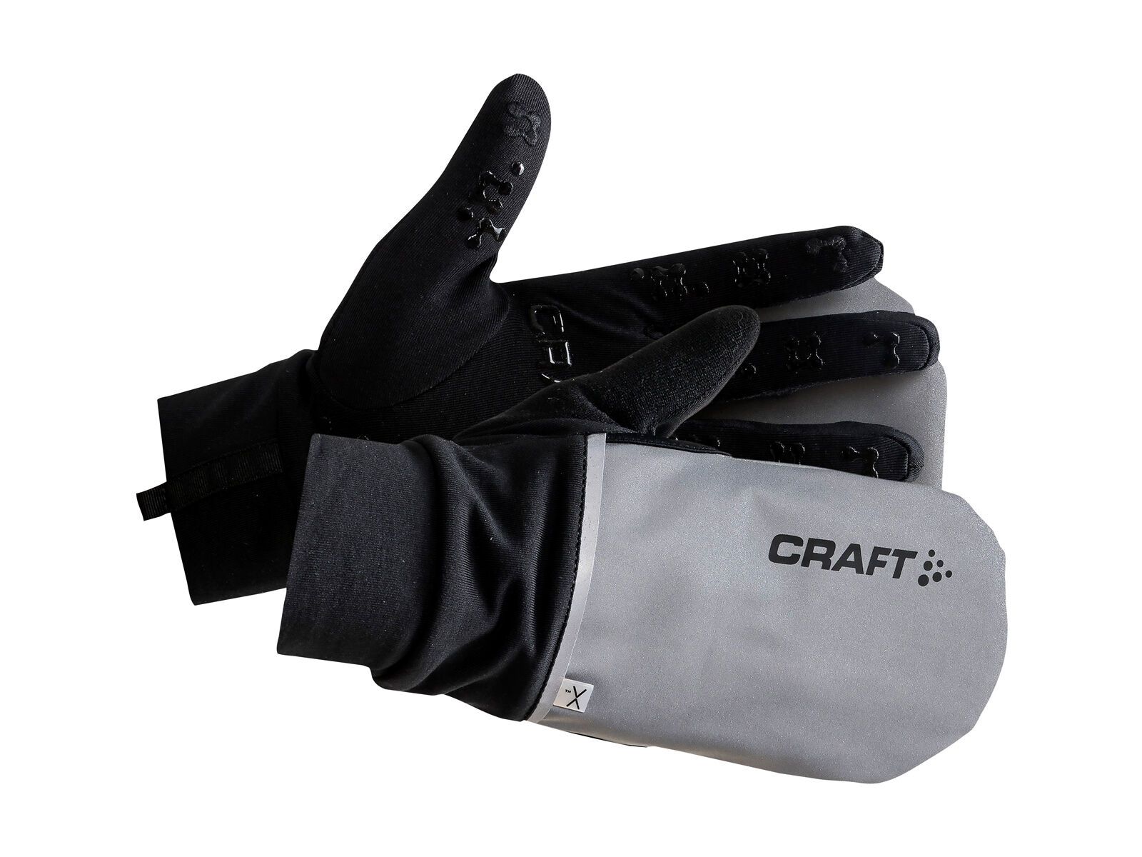 Craft Hybrid Weather Glove, silver/black - Bild 2