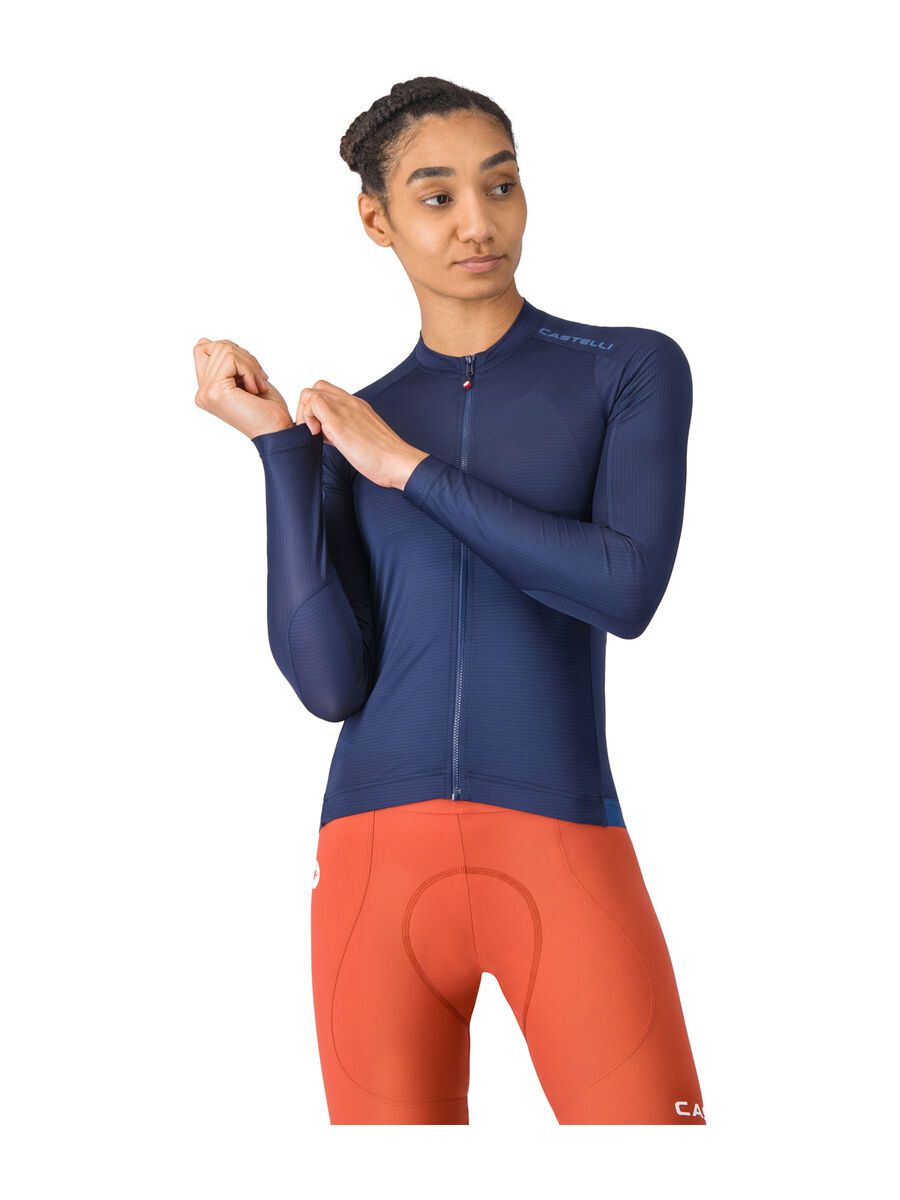 Castelli Espresso 2 W Long Sleeve Jersey, belgian blue - Bild 2