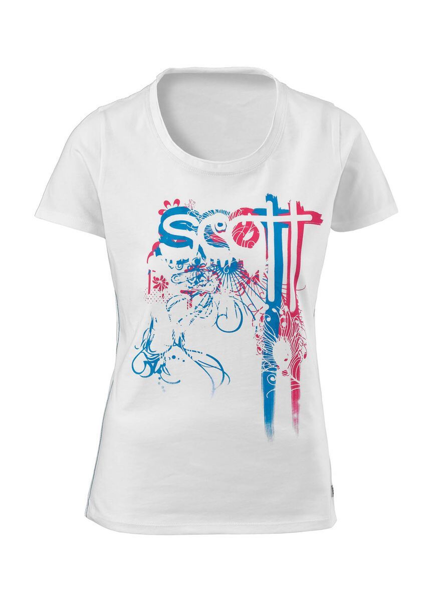Scott Tee Womens Paintbrush, white - Bild 1