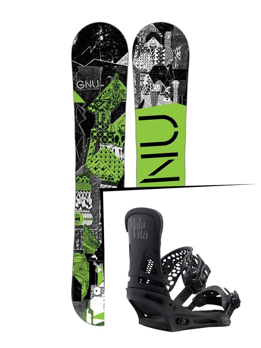 Set: Gnu Carbon Credit 2017 + Burton Malavita (1712843S) - Bild 1