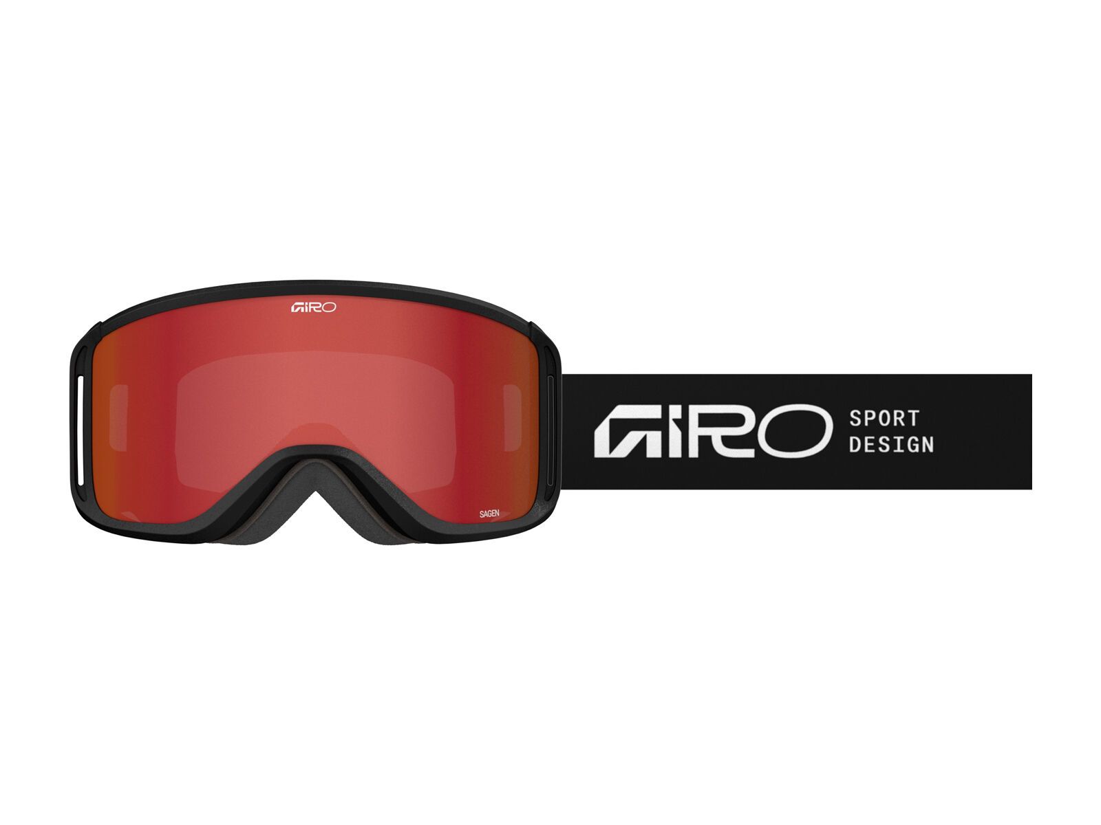 Giro Sagen, Amber Scarlet / stacked black - Bild 1