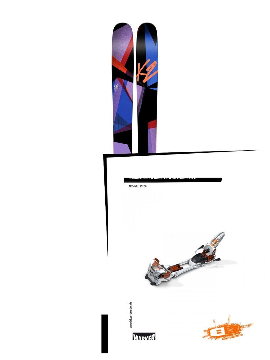 Set: K2 SKI Remedy 102 2017 + Marker Duke 16 09/10, White/Copper - Skiset - Bild 1
