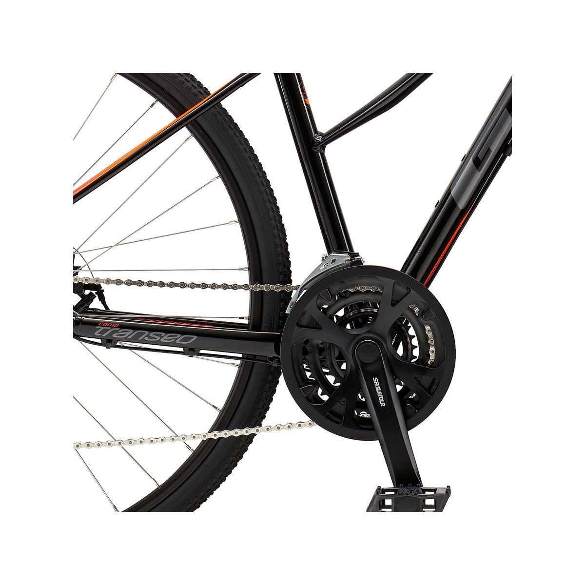 GT Transeo Comp Step Thru, gloss black w/ neon orange & gun - Bild 4