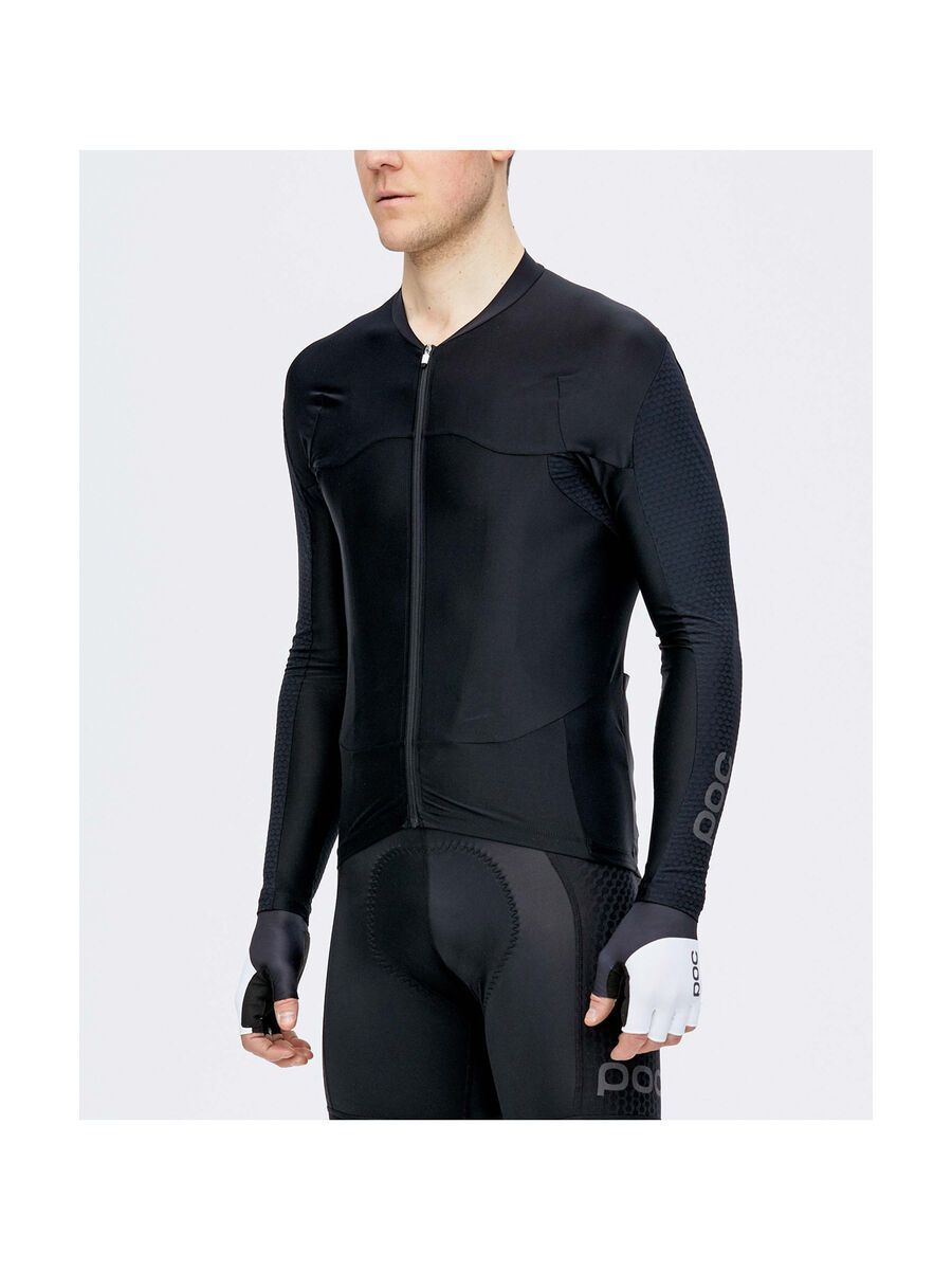 POC Raceday Aero LS Jersey, uranium black/hydrogen white - Bild 2