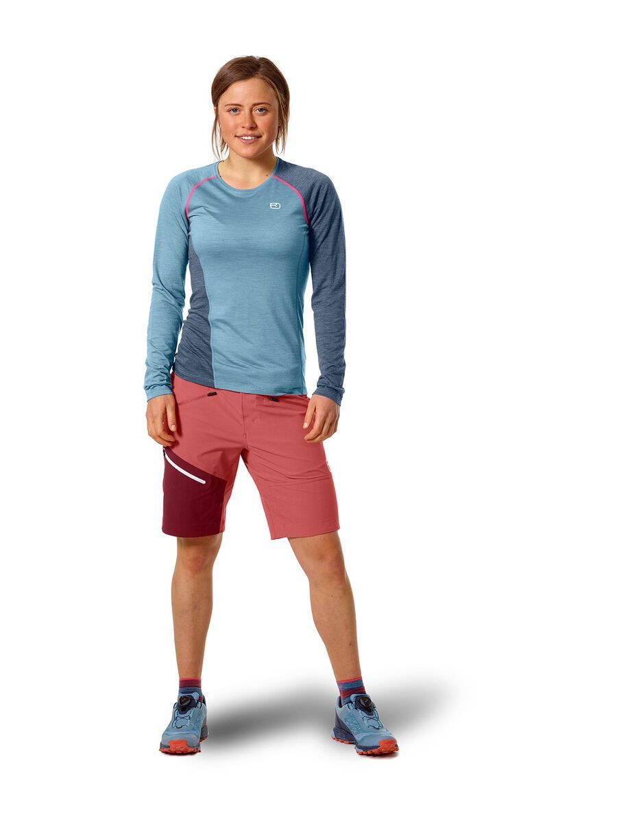 Ortovox 120 Cool Tec Fast Upward Longsleeve W, light blue blend - Bild 2