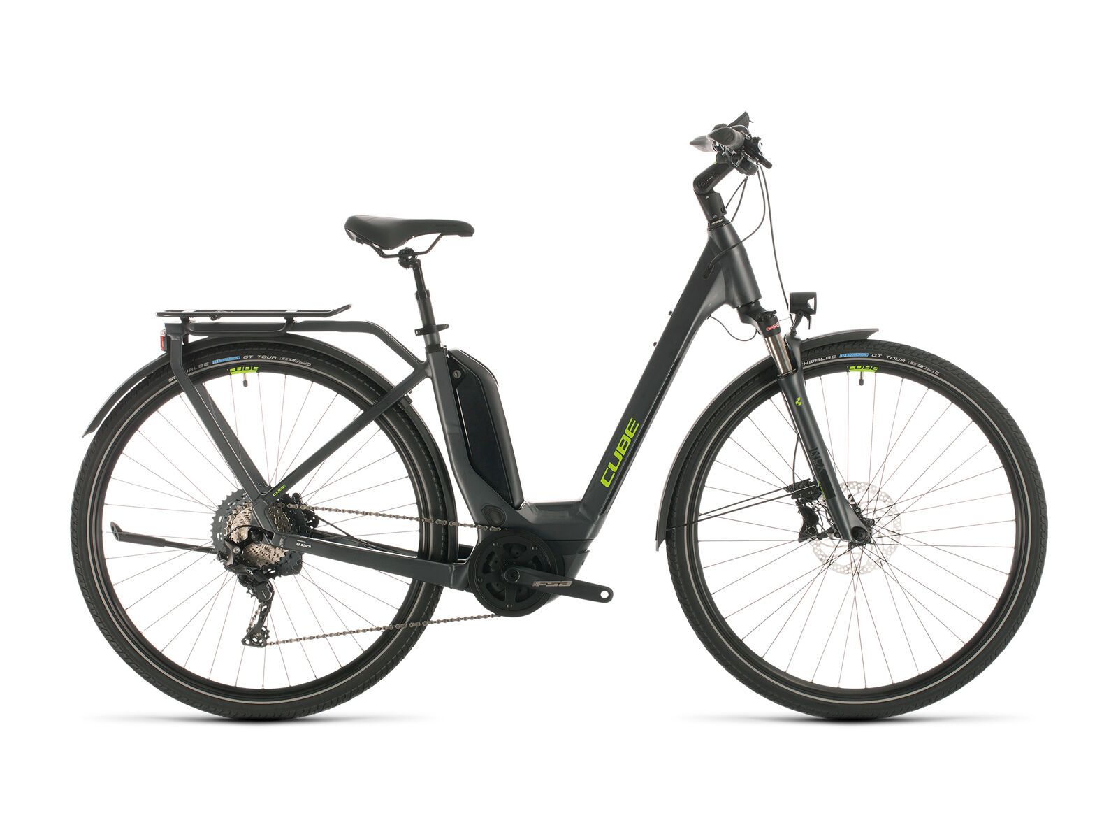 Cube Touring Hybrid EXC Easy Entry, iridium´n´green - Bild 1