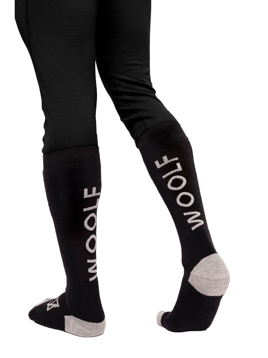 Woolf Merino Ulsaak Tech Sock, black - Bild 7