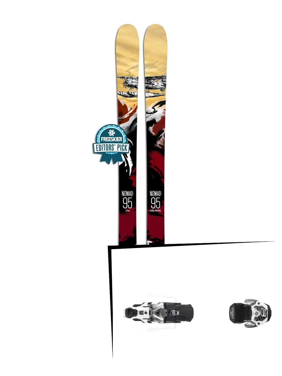 Set: Icelantic Nomad 95 2018 + Atomic Warden MNC 13 gun metal/white - Bild 1