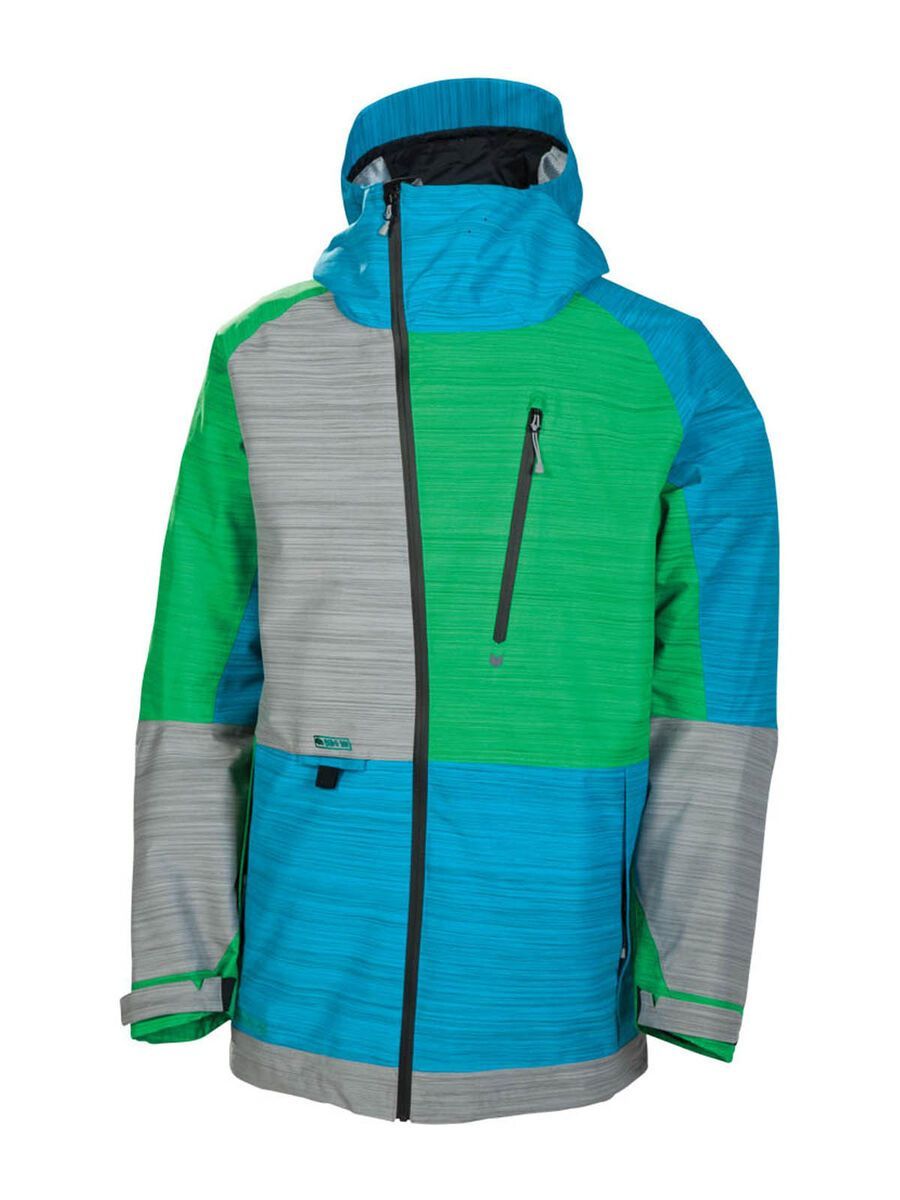 686 Plexus Hydra Thermagraph Jacket, Green Slub Colorblock - Bild 1