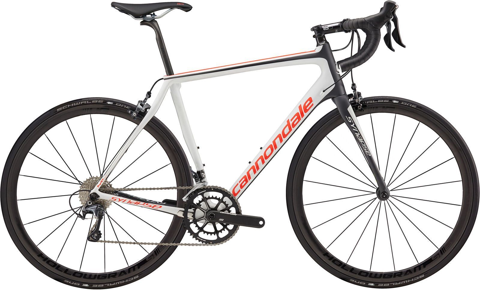 Cannondale Synapse Hi-Mod Ultegra, cashmere w/ acid red and nearly black, satin - CAS - Bild 1