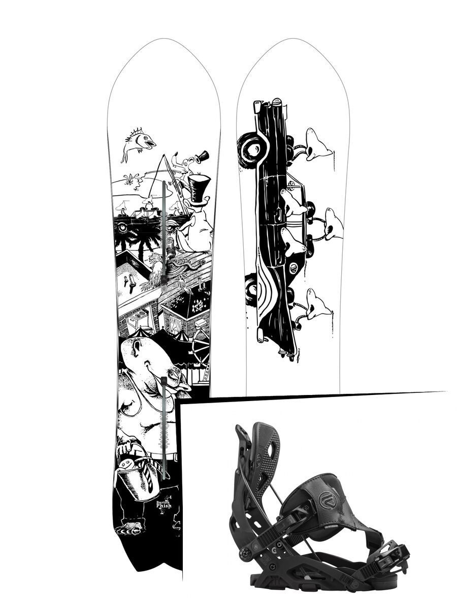 Set: Burton Fish 2017 + Flow Fuse Hybrid (1513148S) - Bild 1