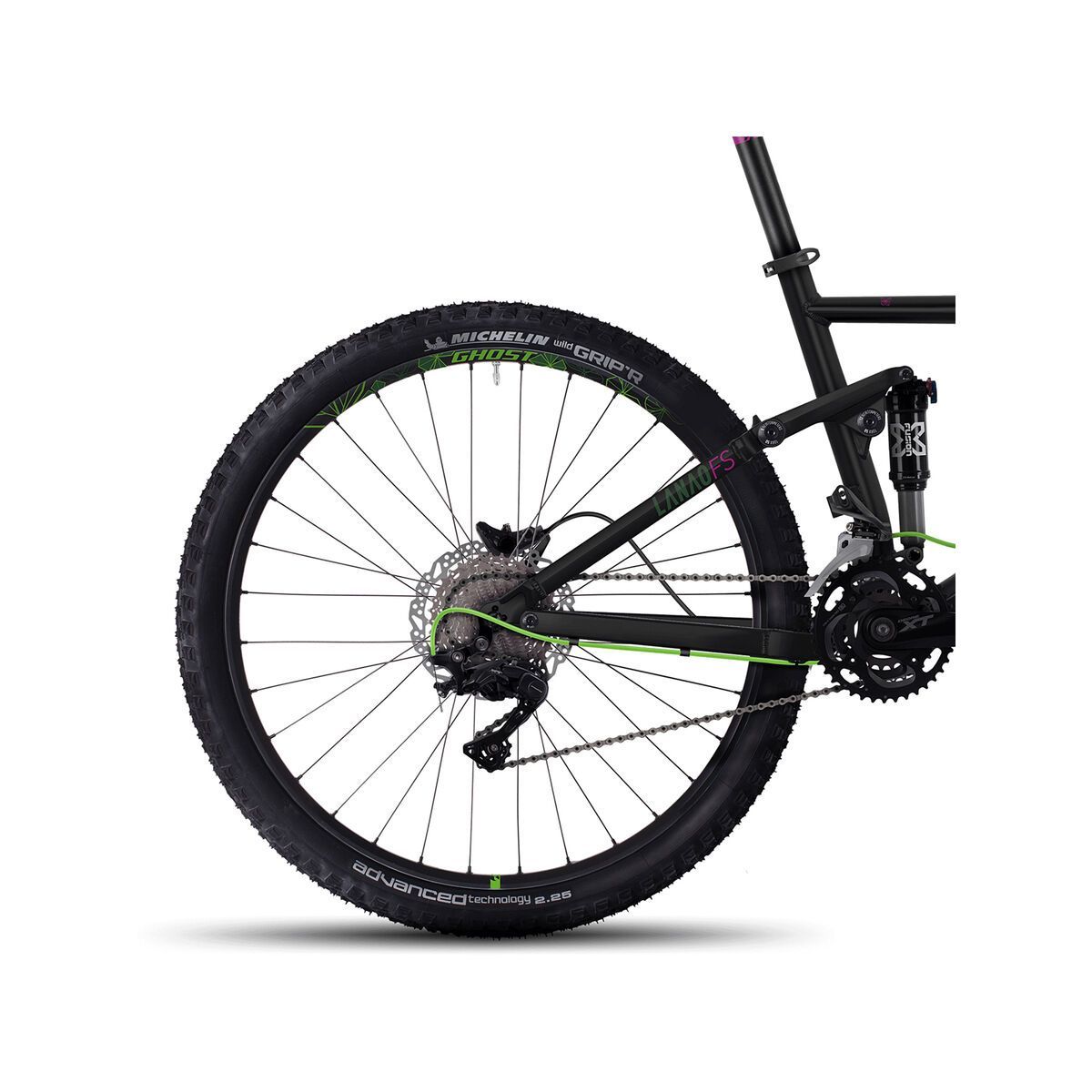 Ghost Lanao FS 3 AL, night black/riot green/fuchsia pink - Bild 4