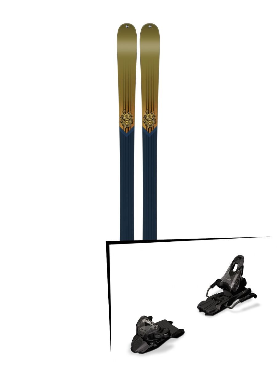 Set: K2 SKI Sight 2017 + Free Ten inkl. Screw-Kit 100 mm, black - Skiset - Bild 1