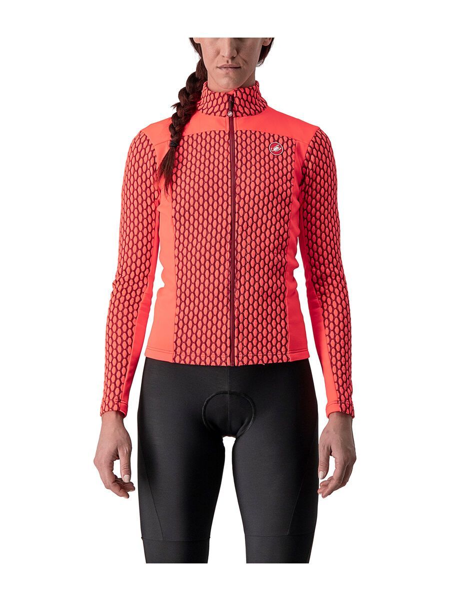 Castelli Sfida 2 Jersey FZ, brilliant pink/bordeaux - Bild 1