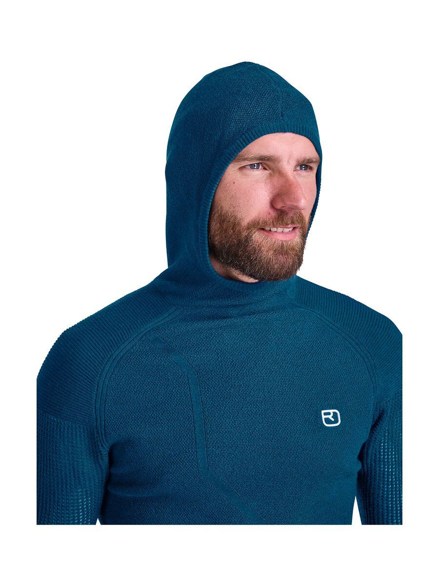Ortovox Merino Thermovent Hoody M, petrol blue - Bild 2