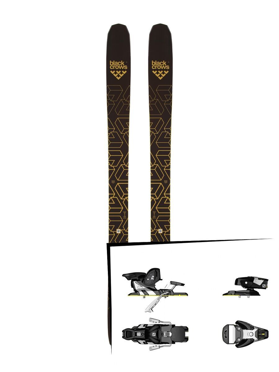 Set: Black Crows Anima 2018 + Salomon STH2 WTR 13 black/white - Bild 1