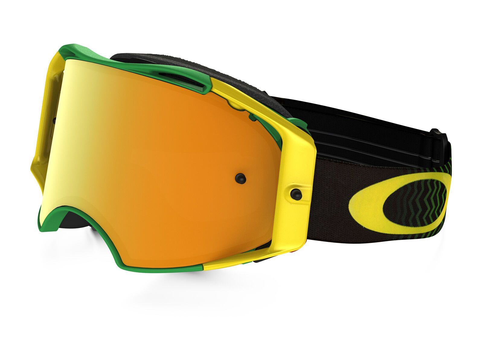 Oakley Airbrake MX, shockwave green/yellow/Lens: 24k iridium - Bild 1