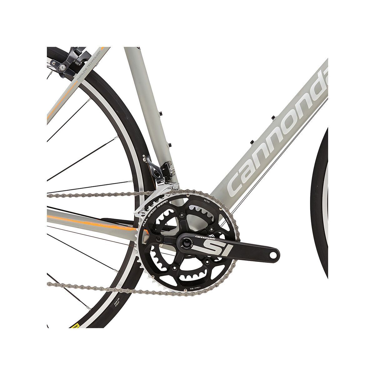 Cannondale SuperSix Evo Women's Ultegra 4, primer grey w/ acid orange, magnesium white and nearly black, matte - Bild 3