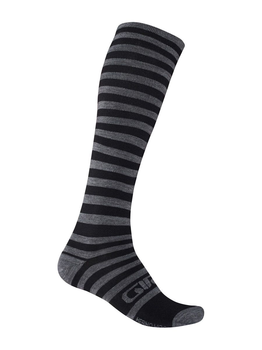 Giro Merino Wool High Tower Socks, black/heather gray - Bild 1