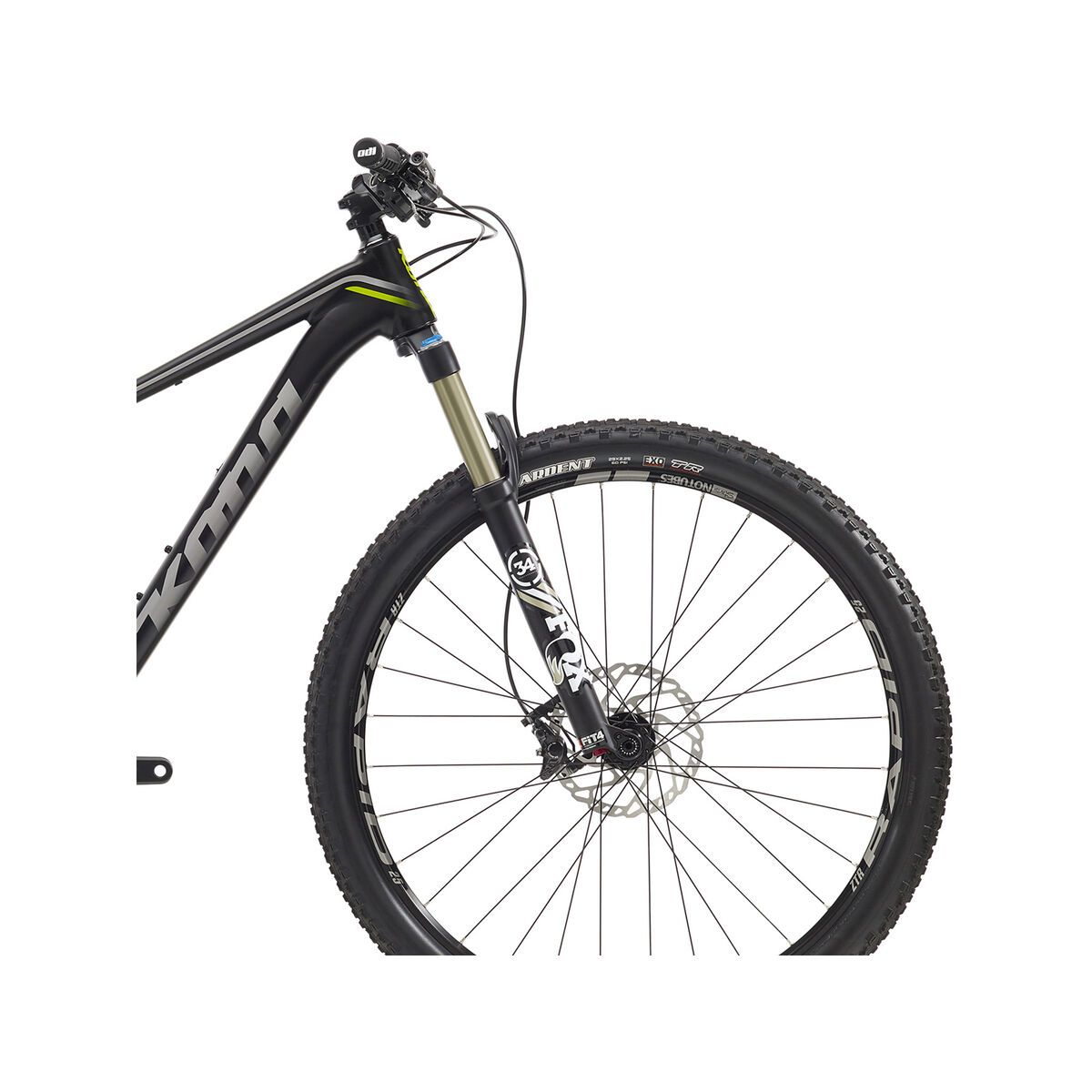 Kona Hei Hei DL Trail, matt black w/ silver and lime decals - Bild 5