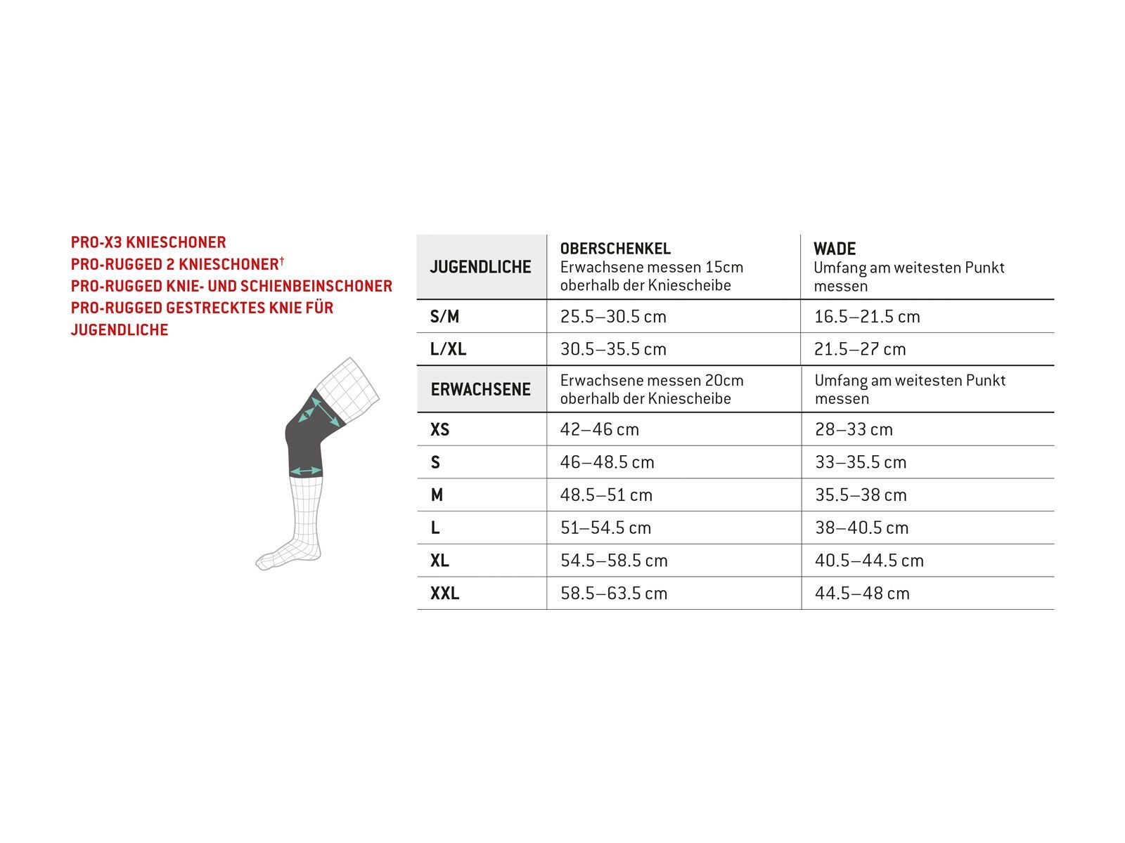 G-Form Youth Pro-X3 Knee Guards, black - Bild 2