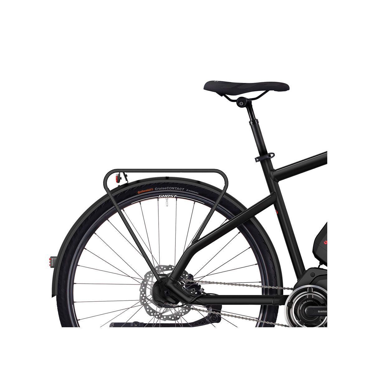 Ghost Hybride Square Trekking 6, night black/urban grey/neon red - Bild 5