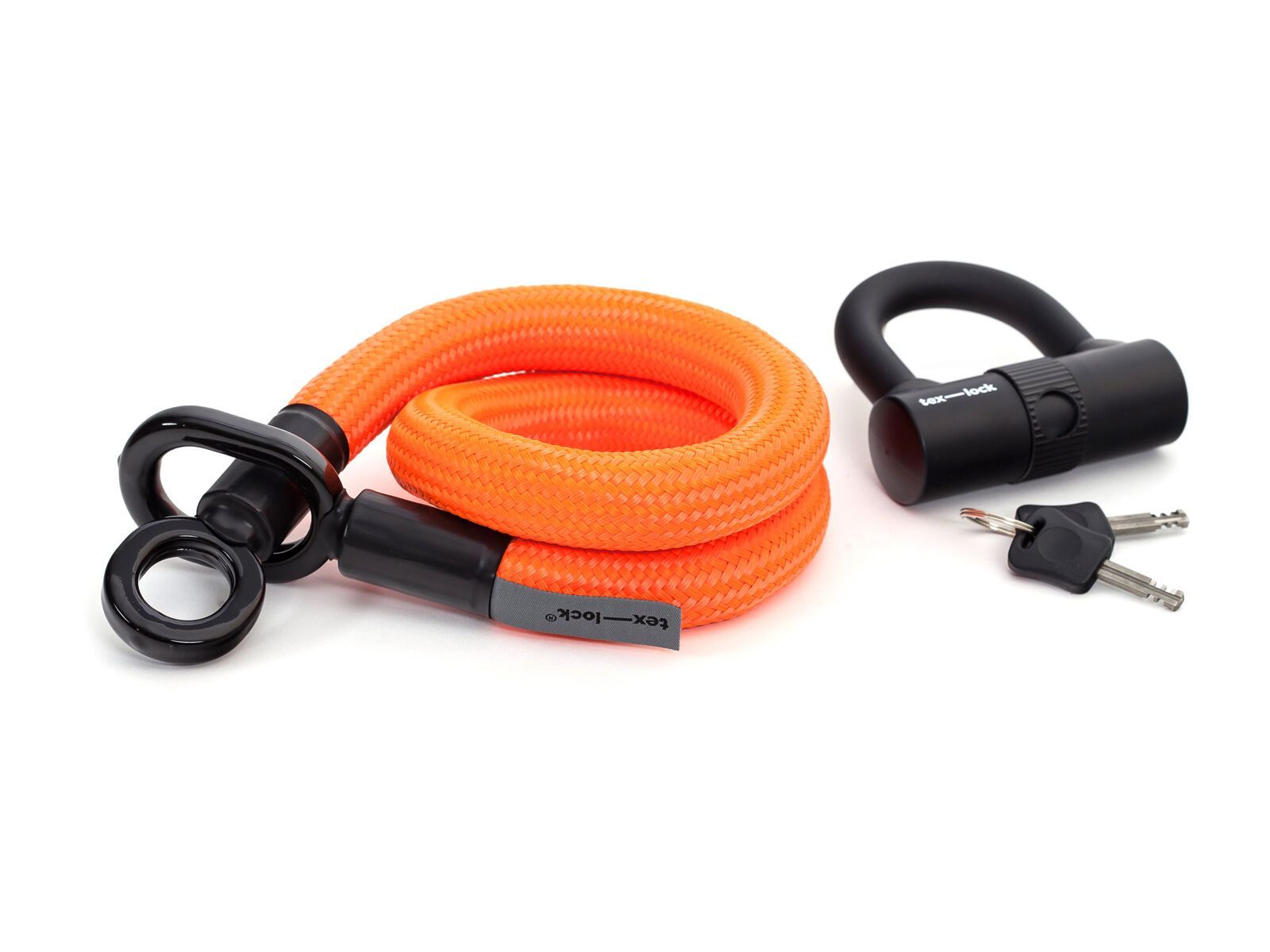 Tex-Lock Eyelet S 80 cm + U-Lock, orange - Bild 2